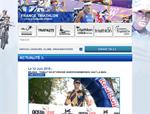Tablet Screenshot of france-triathlon.com